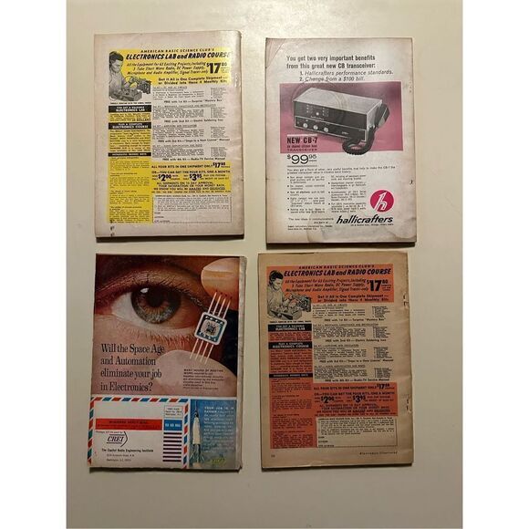 Vintage Electronics Illustrated Magazine lot of 4 1960s CB's Radios Lot Ads - Picture 6 of 16